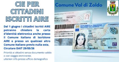 Carta d'identità elettronica per cittadini AIRE