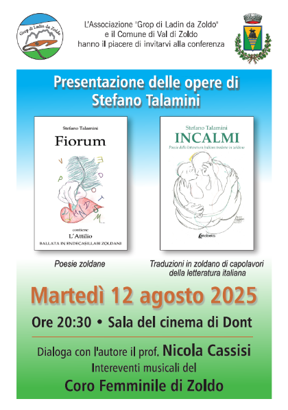 Presentazione delle opere di Stefano Talamini