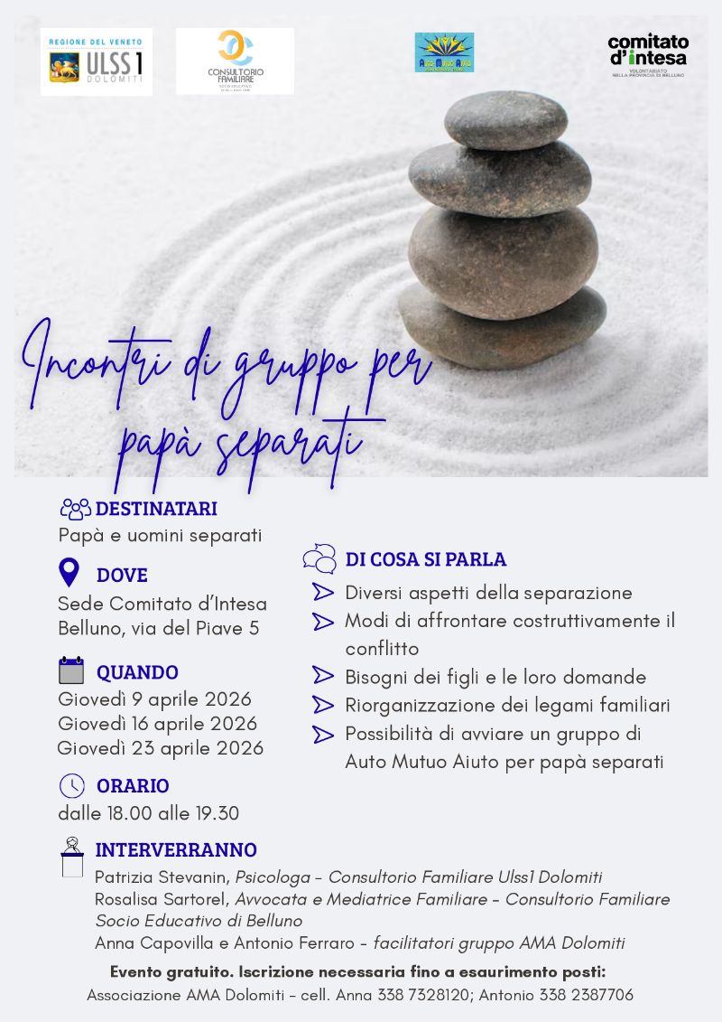 Incontri di gruppo per papà separati