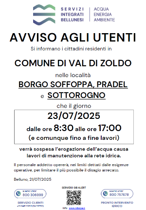 Interruzione acqua